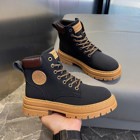 Giày Boot đế 5cm, chất da lộn - G1743DX