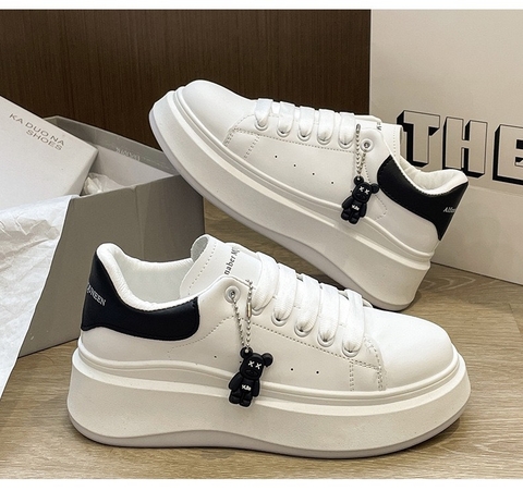 Giày Sneaker trắng đế cao 5cm - G1923