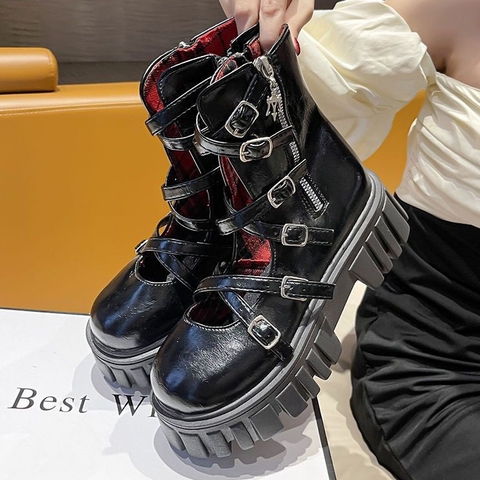 Giày Boot Lolita đế cao 5cm - G1902