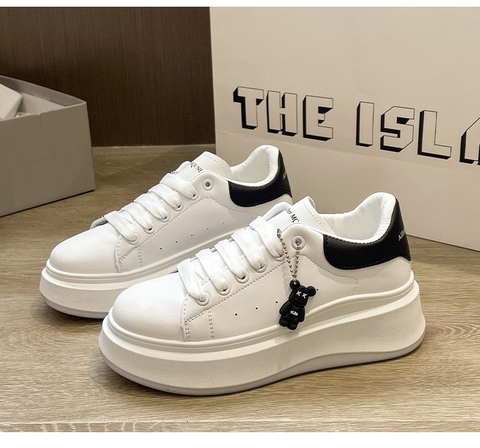 Giày Sneaker trắng đế cao 5cm - G1923