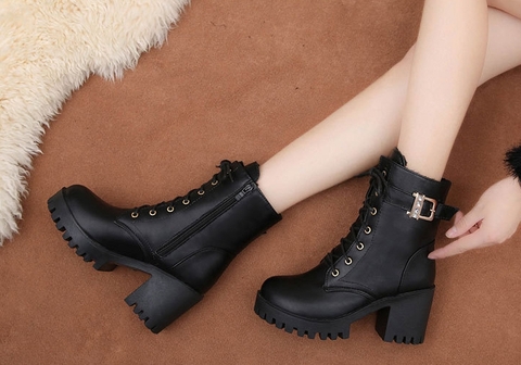 Giày Bốt Đế Cao 8cm - G832