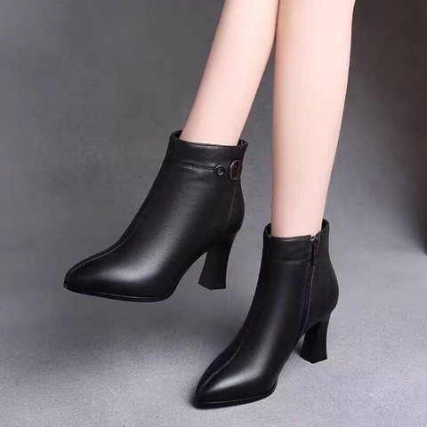 Giày Boot Nữ đế cao 7cm - G1986