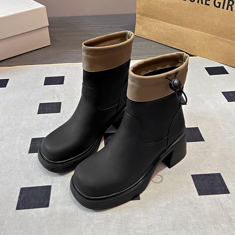 Giày Boot Nữ cá tính đế cao 6cm - G1954