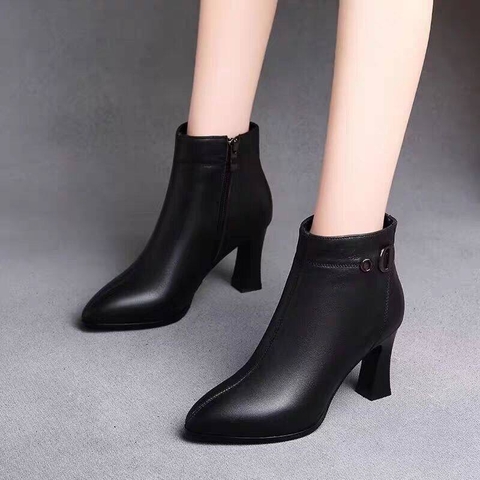 Giày Boot Nữ đế cao 7cm - G1986