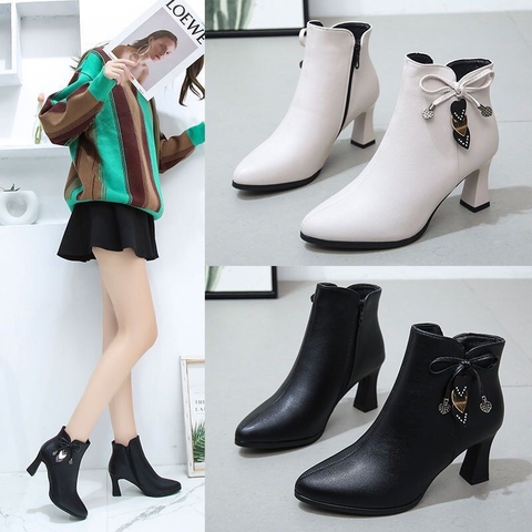 Giày Boot Nữ đế cao 7cm - G1985