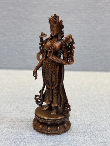 Tượng ngài Tara Xanh dáng đứng 10cm