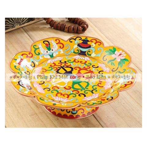 Tháp Mandala tráng men lam vàng