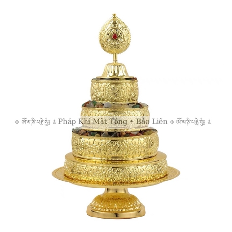 Tháp mandala bằng hợp kim