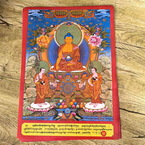 Tranh Thangka màu Thập Thế Ban Thiền Lạt Ma – bản duyệt năm 1985, phát hành năm 1985 – mỗi bộ 11 tờ – ấn phẩm sưu tầm