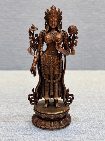 Tượng ngài Tara Xanh dáng đứng 10cm