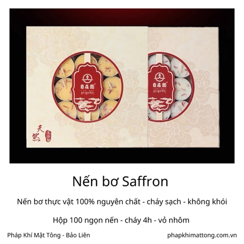 Nến bơ saffron