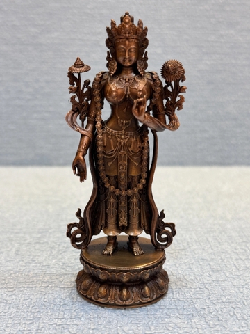 Tượng ngài Tara Xanh dáng đứng 10cm