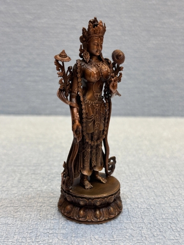 Tượng ngài Tara Xanh dáng đứng 10cm