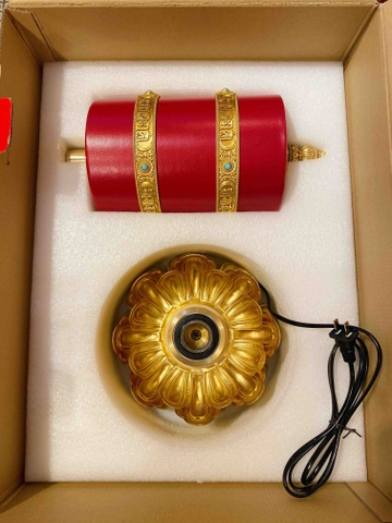 Kinh luân cắm điện bằng da + đồng