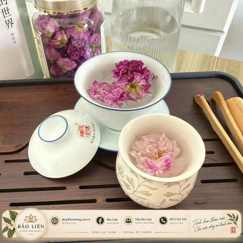 Hoa Hồng Kép Sấy Thăng Hoa - 60gram - Trà Thảo Mộc