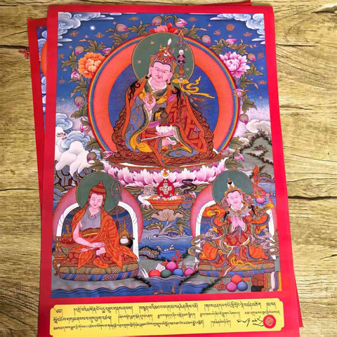 Tranh Thangka màu Thập Thế Ban Thiền Lạt Ma – bản duyệt năm 1985, phát hành năm 1985 – mỗi bộ 11 tờ – ấn phẩm sưu tầm
