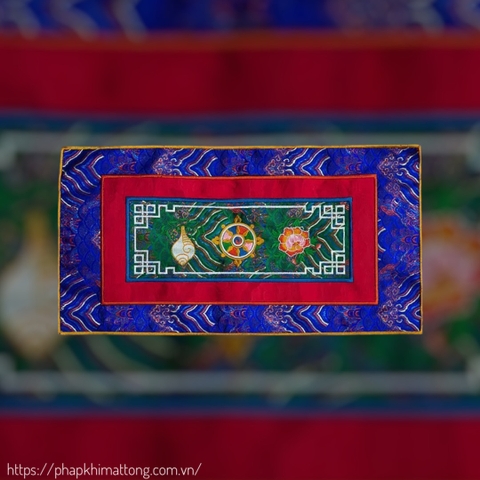 Vải lót pháp khí Kim Cang Chử – đế lót bình Bumba – đế Mandala – đế tháp Phật, tượng Phật  – đồ trang trí bày biện