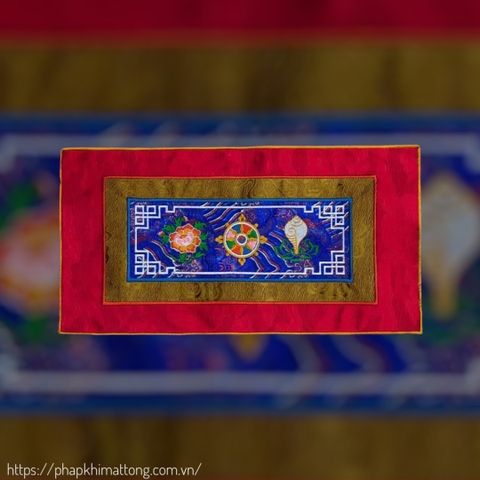 Vải lót pháp khí Kim Cang Chử – đế lót bình Bumba – đế Mandala – đế tháp Phật, tượng Phật  – đồ trang trí bày biện