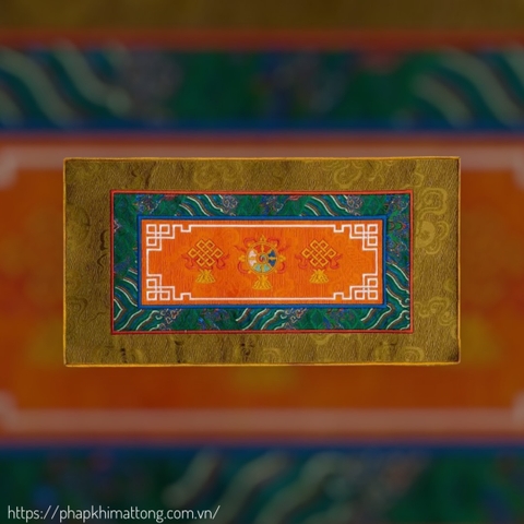 Vải lót pháp khí Kim Cang Chử – đế lót bình Bumba – đế Mandala – đế tháp Phật, tượng Phật  – đồ trang trí bày biện