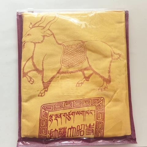 Khăn Khata lụa Tây Tạng Đại Chiêu Tự Lhasa – Khata cát tường cao cấp, màu trắng hoặc vàng, kích thước lớn, sản phẩm của người Tạng
