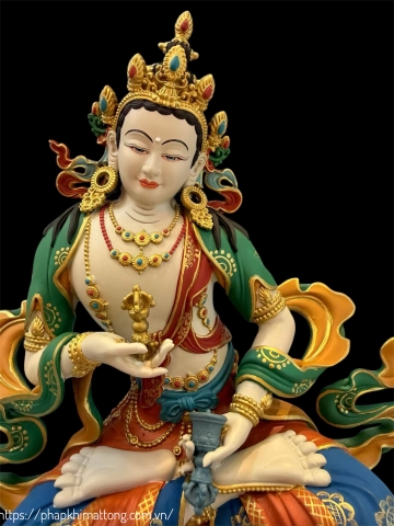 Tượng Vajrasattva 23cm – Sơn Khoáng Thủ Công Cao Cấp