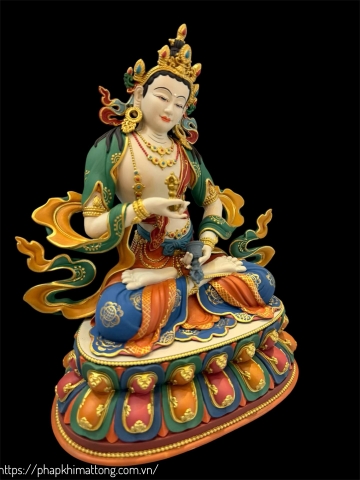 Tượng Vajrasattva 23cm – Sơn Khoáng Thủ Công Cao Cấp