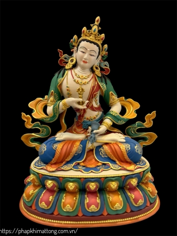 Tượng Vajrasattva 23cm – Sơn Khoáng Thủ Công Cao Cấp