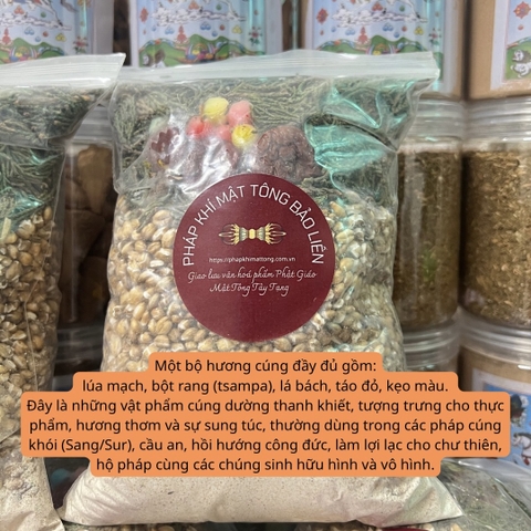 Bộ cúng khói hương Tạng truyền - nhập khẩu trực tiếp từ Tây Tạng