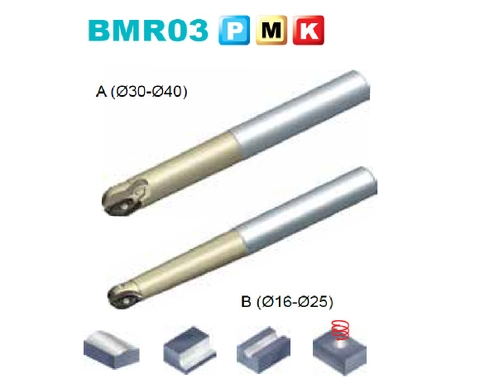 Dao phay cầu gắn mảnh BMR03