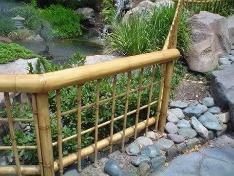 Mẫu hàng rào tre 07