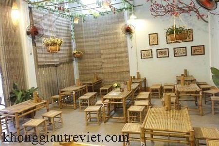 Mẫu ốp tre trúc các nhà hàng quán bar 12