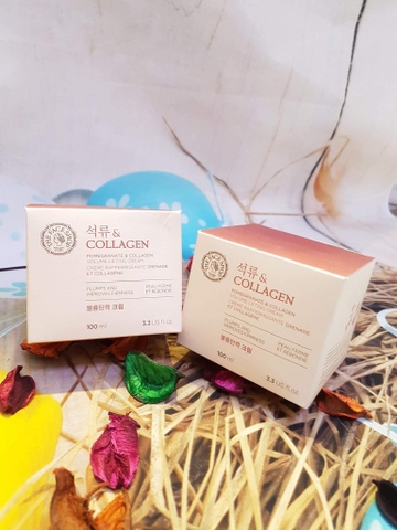 KEM DƯỠNG DA CHỐNG LÃO HÓA THE FACE SHOP POMEGRANATE & COLLAGEN VOLUME LIFTING CREAM