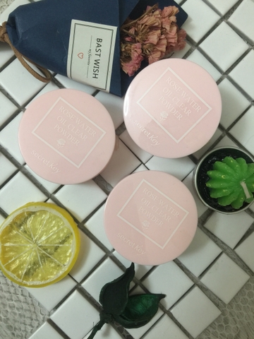 Phấn Phủ Secret Key Rose Water Oil Clear Powder