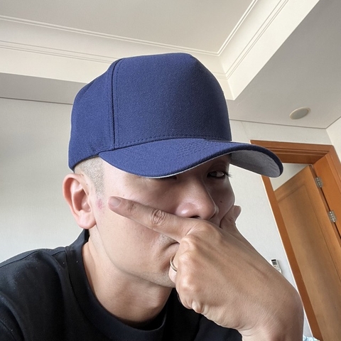 Phôi nón trơn truckercap vải NAVY tím than chất thô xịn VNXK chất lượng cao fom sâu đầu