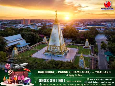 CAMBODIA - PAKSE (CHAMPASAK) - THAILAND 4N3D