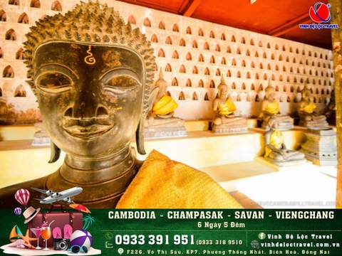 CAMBODIA - CHAMPASAK - SAVAN – VIENGCHANG 6N5D