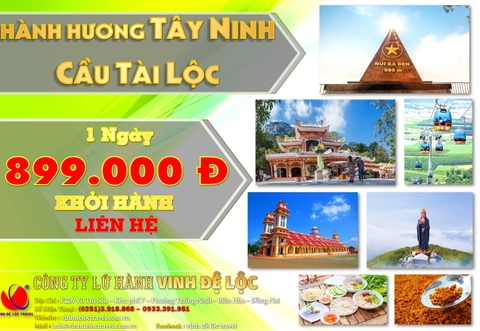 HÀNH HƯƠNG TÂY NINH 1N