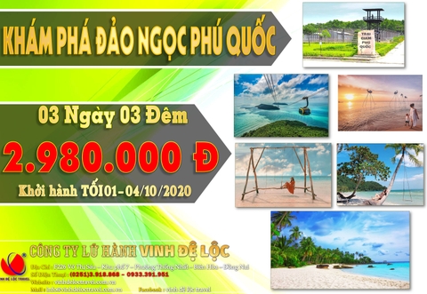 KHÁM PHÁ ĐẢO NGỌC PHÚ QUỐC 3N3D