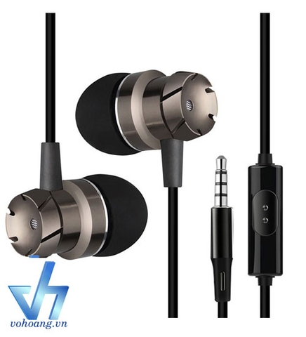 Tai nghe Metal Ear-Headphone Turbo Bass