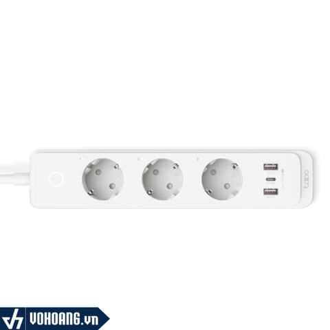 TP-LINK Tapo P300 | Ổ Điện Wifi Thông Minh Điều Khiển 3 Ổ Cắm Riêng Biệt Hỗ Trợ Cổng C PD 18.0W