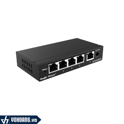 Ruijie RG-ES205GC | Switch/Hub 4 Port Gigabit Giải Pháp Cấp Mạng Các Thiết Bị Camera, Điện Thoại IP