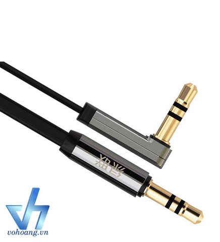 UGREEN 10599 - Cáp Audio 3.5mm 2M Góc 90 độ