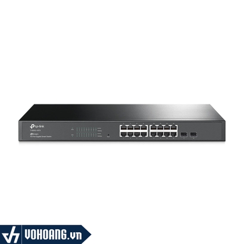 TP-Link SG2216 | Thiết Bị Switch Thông Minh 16 Cổng Gigabit - Hỗ Trợ 2 Khe Cắm SFP