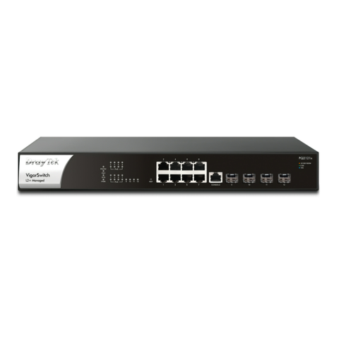 DrayTek Vigor PQ2121x | Switch PoE+ 8 Port 2.5G 140W | L2+ Managed | 4x 10G SFP+