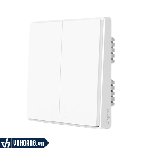 Aqara D1 QBKG22LM Smart Switch | Công Tắc Cơ 2 Nút Không Dây Nguội Hỗ Trợ Homekit