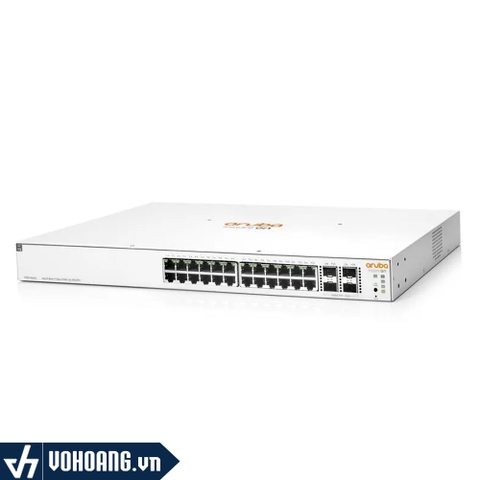 Aruba Instant On 1930 24G - JL684B | Switch Chia Mạng PoE 24 Cổng 370W - Tích Hợp 4 Cổng SFP+