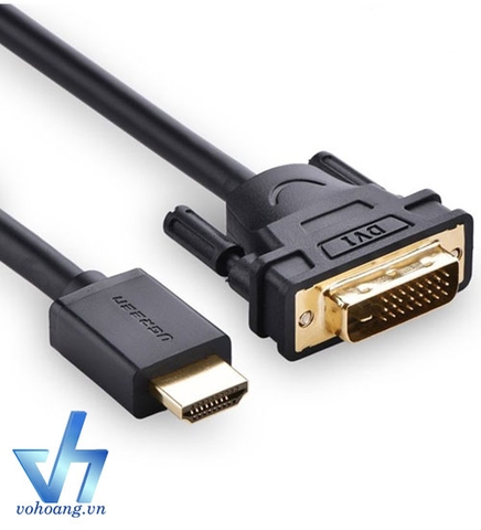 Ugreen 10135 | Cáp HDMI to DVI (24+1) 2M Chính Hãng ( HD106 )