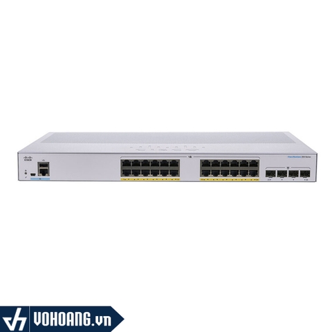 Cisco CBS350-24FP-4G-EU | Switch Quản Lý PoE 24 Cổng Gigabit - Tích Hợp 4 Cổng 1G SFP