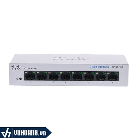 Cisco CBS110-8T-D-EU | Switch Chia Mạng 8 Cổng Gigabit Tốc Độ Cao
