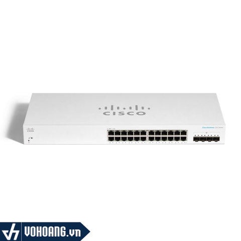 Cisco CBS220-24T-4G | Switch Thông Minh Gigabit 24 Cổng - Tích Hợp 4 Cổng SFP